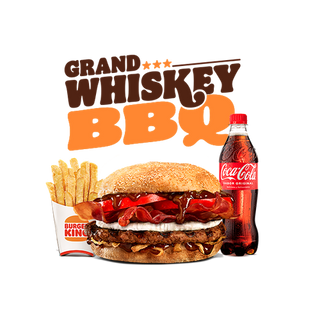 Menú Grand Whiskey BBQ Grande (1 Carne)