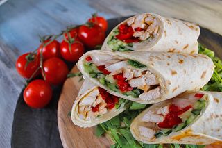 Tortilla with chicken