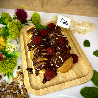 10 мини палачинки с Черен шоколад и Малини