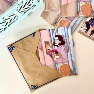 Biglietto D'auguri - Bouquet Fiori