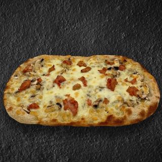 Funghi e salsiccia di maialino nero casertano