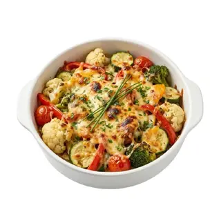 Verduras Al Horno Gratinadas Con Queso