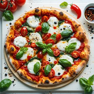 Pizza Margherita Caprese