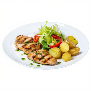 Plato De Montando El Pollo