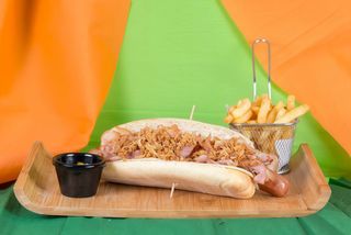 perrito la palmera + cerveza