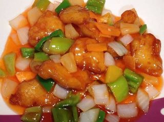 Gambas con Salsa Agridulce