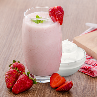 Smoothie fresa y yogur griego