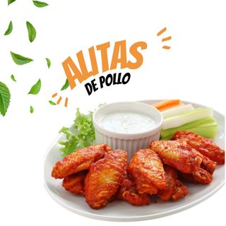 Ración De Alitas De Pollo Fritas (6 Uds.)