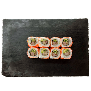 Філадельфія в ікрі тобіко з креветкою