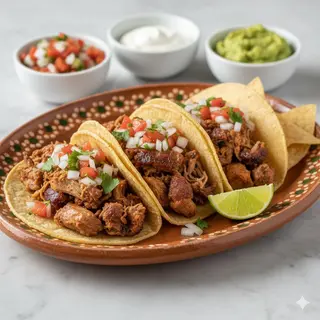 Taco De Carnitas Michoacanas (3 Uds.)
