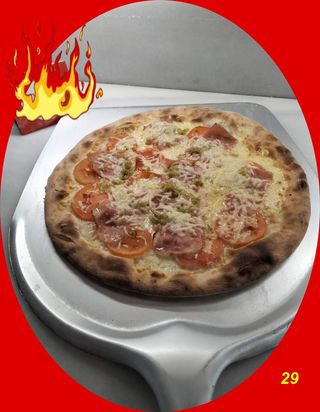 Pizza Familiar Focaccia al Provolone - Diavolo (40 Cm.)