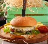 Burger cu pârjoală de vită 