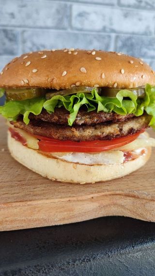 Бургер подвійний курка