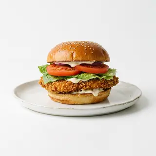 Hamburguesa De Pollo Crujiente