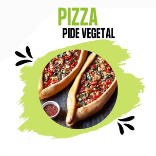 Pizza Pide Vegetal (Mediana)