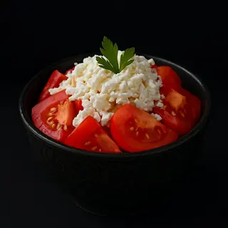 Salata de rosii cu telemea 150g