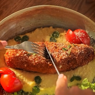 Kiev cutlet (300 grams) with mashed potatoes