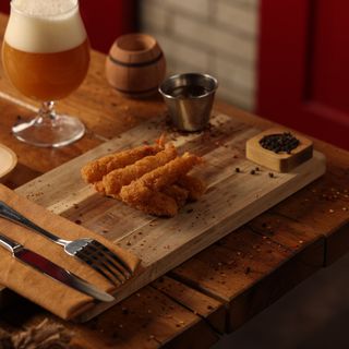 კრევეტები წიწაკის სოუსში