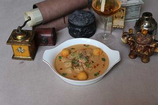 მეგრული ხარჩო ელარჯის ბურთებით