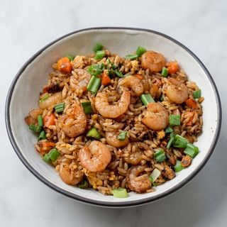 Arroz Frito Con Mariscos