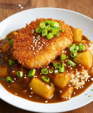 Riso al curry giapponese - a terra