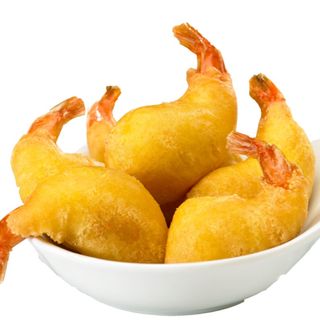 Colas de ganbas rebozadas 