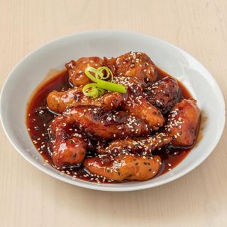 Pollo al estilo yan yan (agrio-picante)