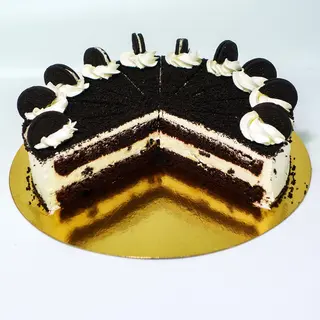 Porción de tarta de Oreo