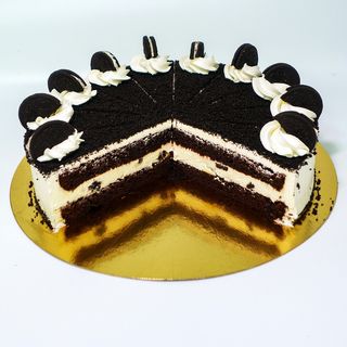 Porción de tarta de Oreo
