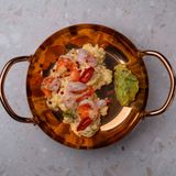 Скрэмбл с креветками 
