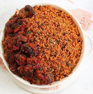 Jollof Rice and Beef