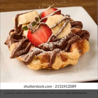 Super gofre de 2 siropey topping de kinder bueno