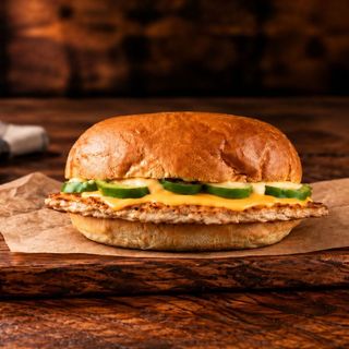 Cheesy Fuego Chicken Smash