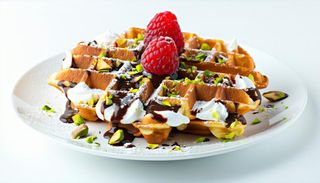 Waffle Nutella e crema pistacchio