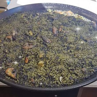 Arroz negro con mariscos