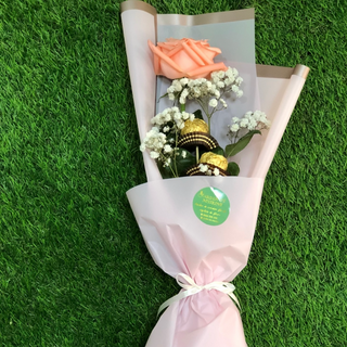 Rose à donné pink avec chocolat