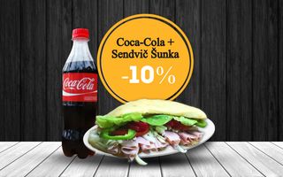Sendvič sa šunkom i Coca-Cola 500ml