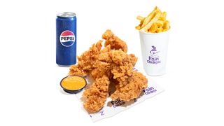 MENIU 650G- CRISPY PICANT, CARTOFI PRAJITI, SOS, DOZA PEPSI