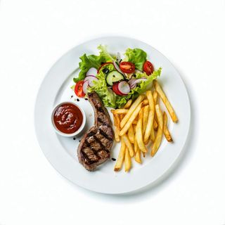 Plato Combinado De Bistec