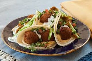 Tacos con falafel