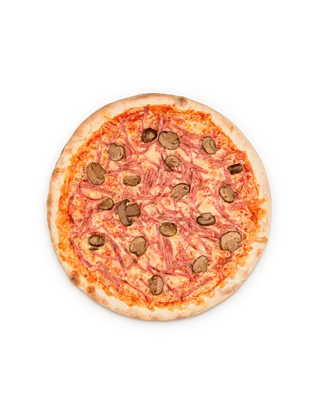 Пицца с ветчиной и грибами (350 гр.)