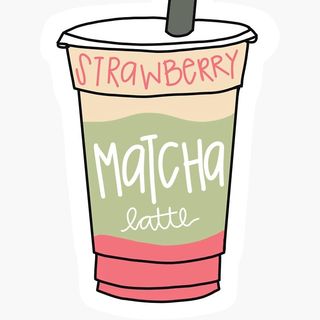 Iced Strawberry matcha