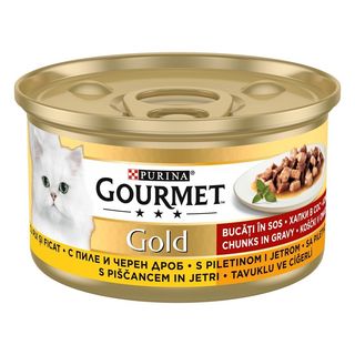 Purina Gold Gourmet Conserva pui cu ficat