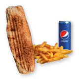 Rollo kebab małe z serem, frytki, Pepsi 0.33l