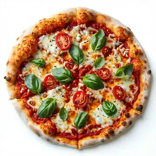 Pizza olio e pomodoro