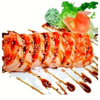 Tataki de salmón (8 piezas)