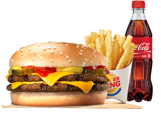 Menu Double Cheeseburger