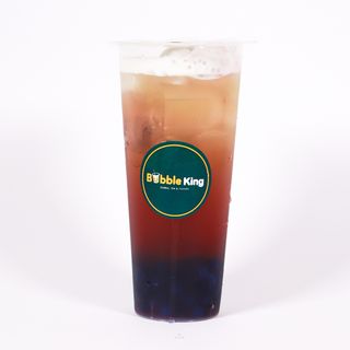 Blueberry Green bubble Tea