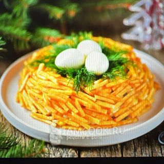 Салат "Гнездо глухаря"