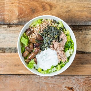 Pokè "mediterranea" al tonno & tzatziki